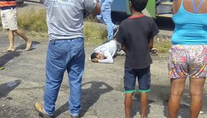 atingido por tiro após tentativva