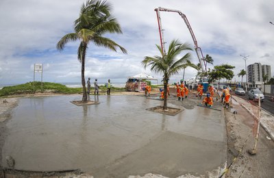Obras de reurbanização da Praia da Avenida estão em fase final