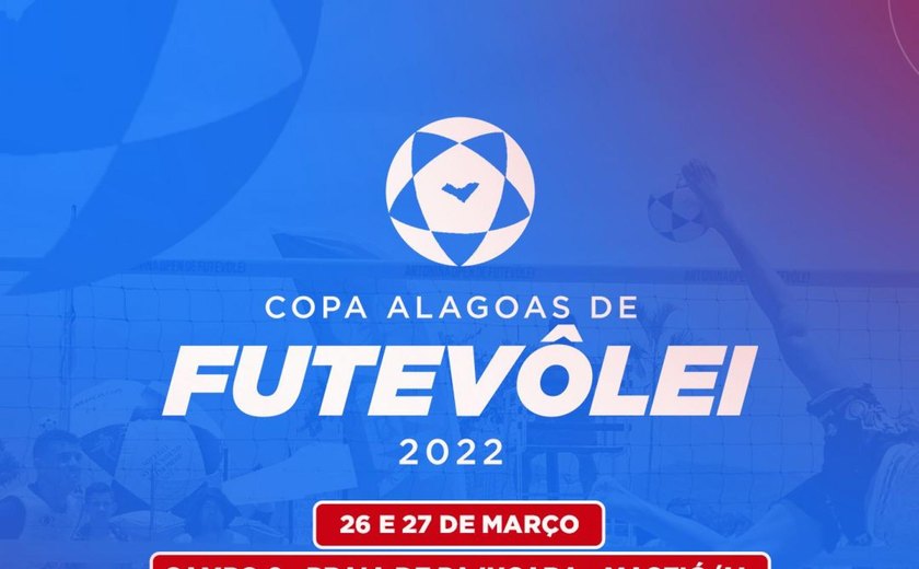 Copa Alagoas de Futvôlei será disputa nos dias 26 e 27 de março