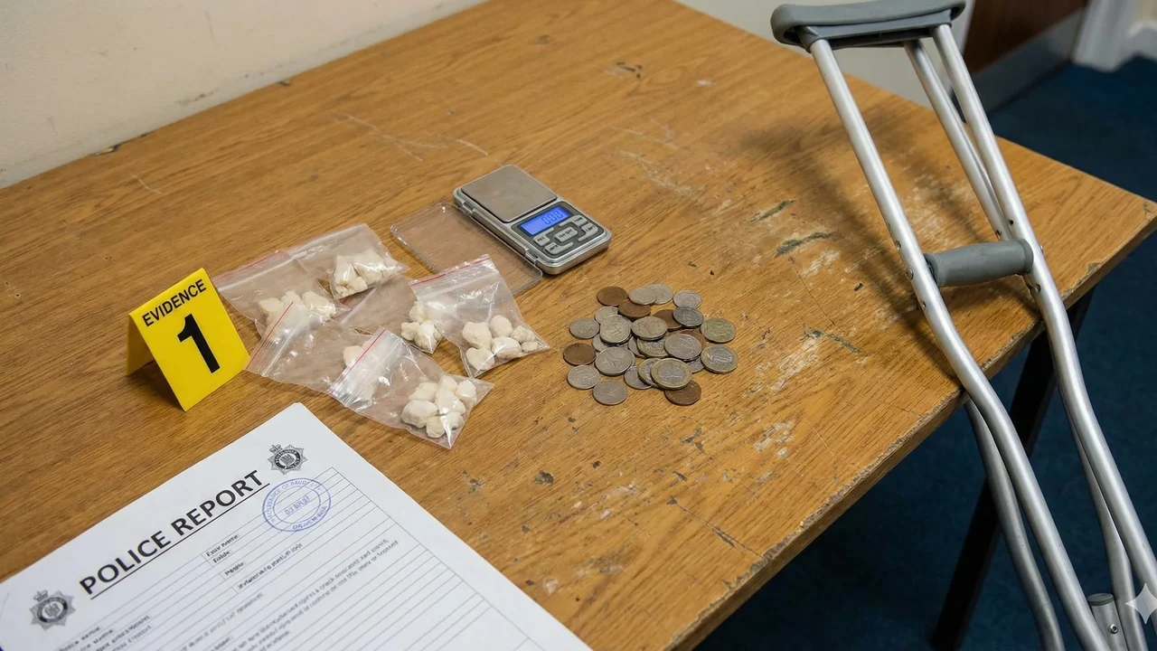 Homem tenta agredir policiais com muletas após ser flagrado com crack no bairro Manoel Teles