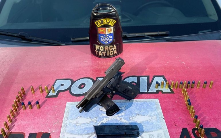 PM apreende pistola, revólver e 400 gramas de maconha em ocorrências registradas na capital e interior