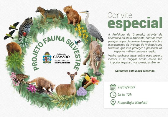 Meio Ambiente prepara 2ª etapa do Projeto Fauna Silvestre