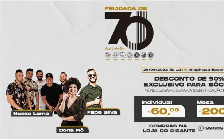 ASA comemora seus 70 anos com missa, futebol, samba no pé e desconto EXCLUSIVO para sócios