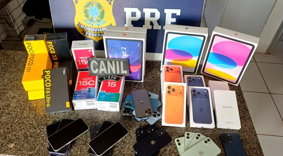 Operação policial teve desfecho surpreendente, resultando numa grande quantidade de eletrônicos apreendidos. Foto: Reprodução/Internet.