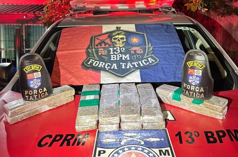 Polícia Militar apreende 11 quilos de maconha e prende suspeitos em Maceió