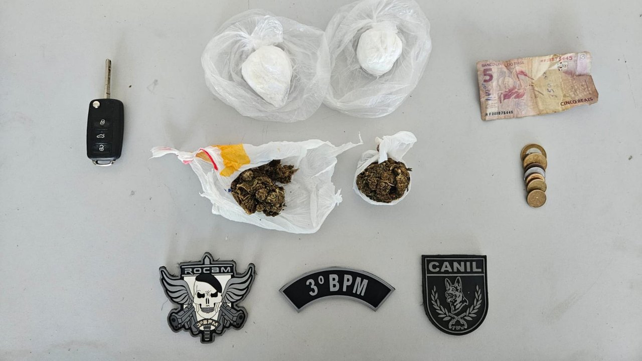 Polícia Militar apreende drogas em abordagens no município de Arapiraca