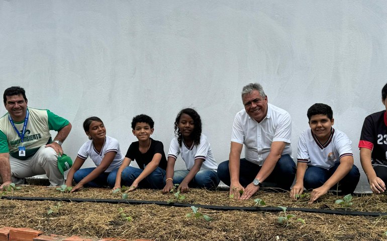 Secretaria de Estado do Meio Ambiente inaugura duas hortas urbanas em Coqueiro Seco