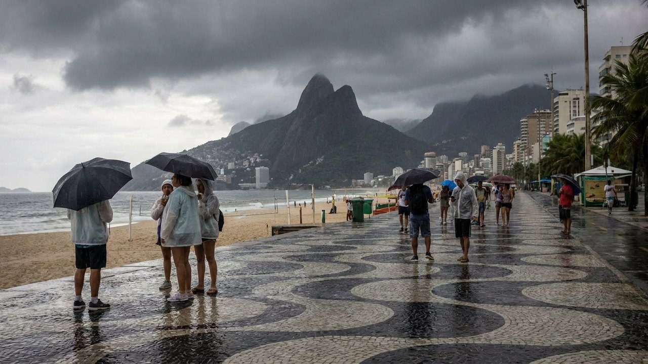 Fim de semana terá chuva e queda de temperatura no Rio; calor volta na segunda
