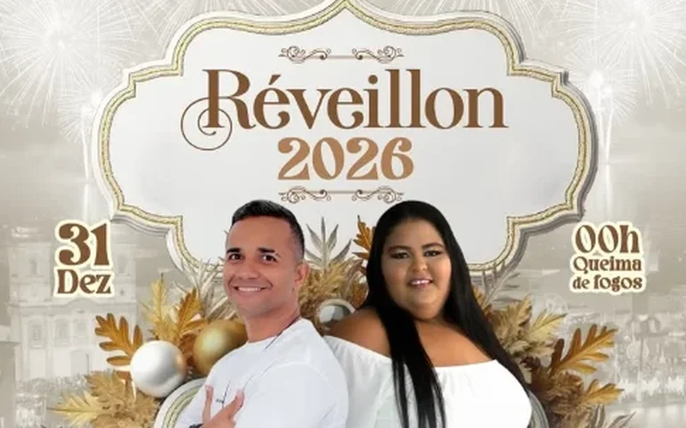 Réveillon 2026 em Penedo terá shows de Alex David e Elaine Nascimento na Praça 12 de Abril