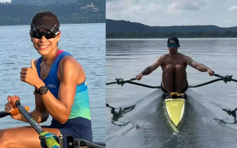 Beatriz Tavares e Lucas Verthein terminam na 15ª posição no single skiff do remo