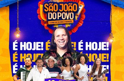 Abertura oficial do São João do Povo é nesta quarta, com Dorgival Dantas