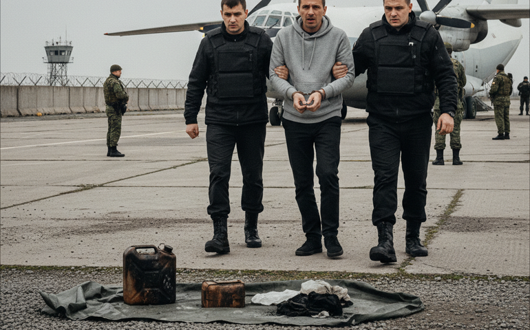 Agente ucraniano é preso ao tentar incendiar avião militar russo
