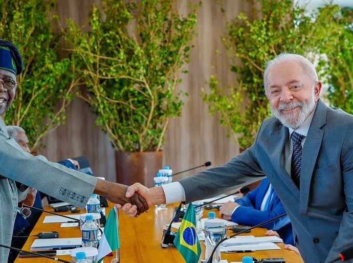 Em bilateral com presidente da Nigéria, Lula discute ampliação do intercâmbio comercial