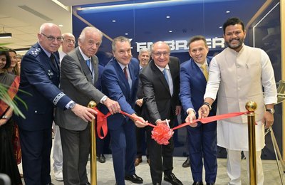 Alckmin inaugura escritório da Embraer em Nova Délhi