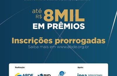 Inscrições para o Prêmio ABDE-BID são prorrogadas até 13 de setembro