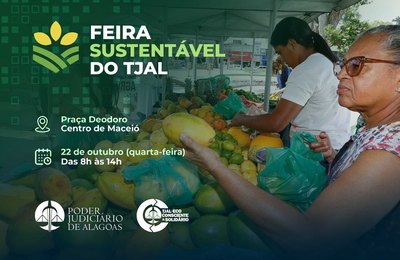 TJAL promove feira sustentável nesta quarta (22)