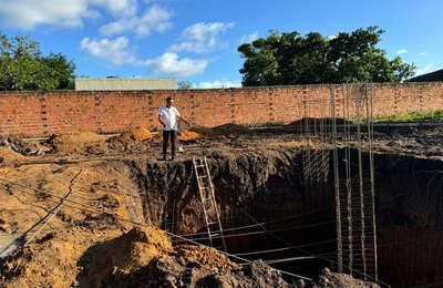 Prefeitura de Anadia inicia obras de construção do novo Mirante do Cristo Misericordioso