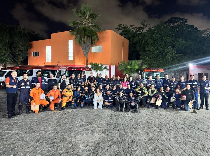Samu celebra 13 anos do serviço de motolância com formação de nova turma de motossocorristas