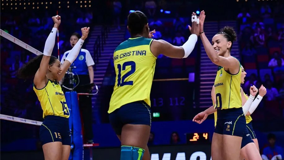 Liga das Nações: Brasil arranca vitória diante da Itália e segue 100%