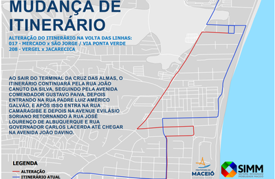 Com implantação do binário neste sábado (6), SMTT modifica o itinerário de linhas de ônibus