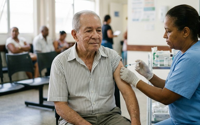 Vacina contra gripe reduz risco de morte e internações em pacientes pós-AVC, aponta estudo