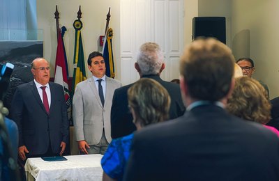 Solenidade na Academia de Letras celebra início de campanha para projeto da Secretaria de Ressocialização