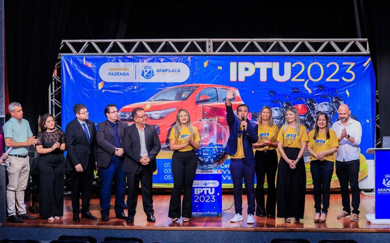 Prefeitura de Arapiraca entrega carro 0km e outros prêmios para ganhadores do IPTU Premiado