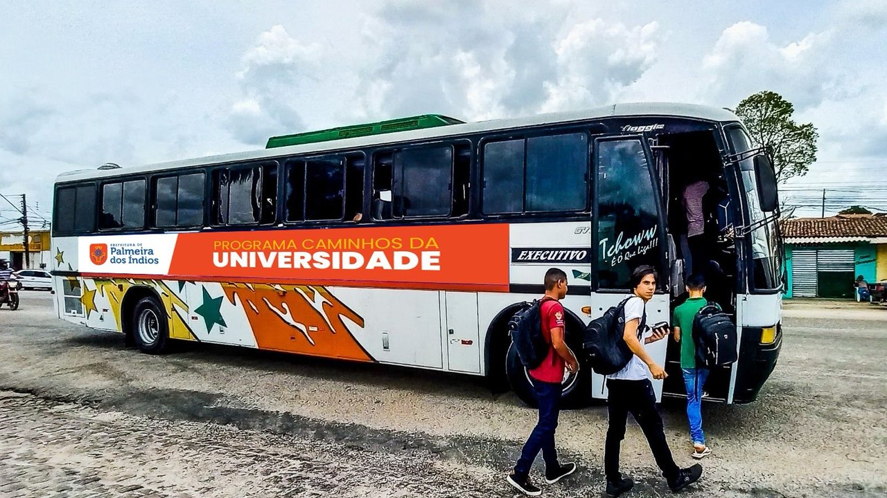 Novos estudantes de Palmeira têm 30 dias para garantir transporte gratuito para Arapiraca e Santana