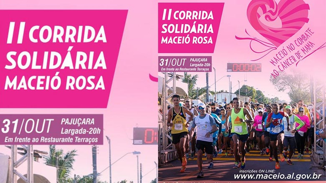 Maceió Rosa: Prefeitura realiza corrida solidária
