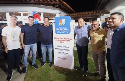 Prefeito André Bocão inaugura nova Escola Municipal Joaquim Gama Filho na Tuquanduba