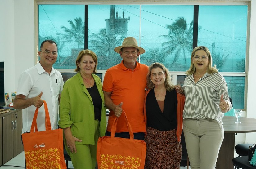 Marcos Madeira e Fernando da Skol se reúnem com presidente do Costa dos Corais Convention