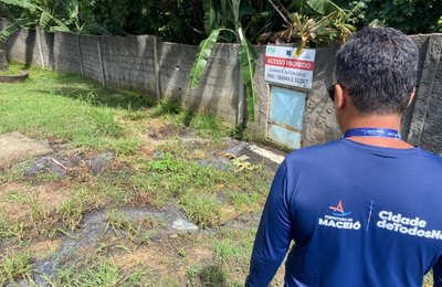 Fiscalização do Iplam flagra lançamento de esgoto em riacho no Jardim Petrópolis