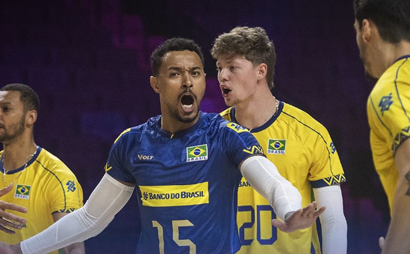 Seleção masculina bate China reserva e foca nas 'pedreiras' Itália e Polônia na Liga das Nações