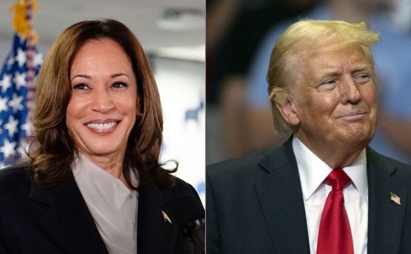 Eleições EUA: Harris e Trump estão empatados na margem de erro, aponta pesquisa