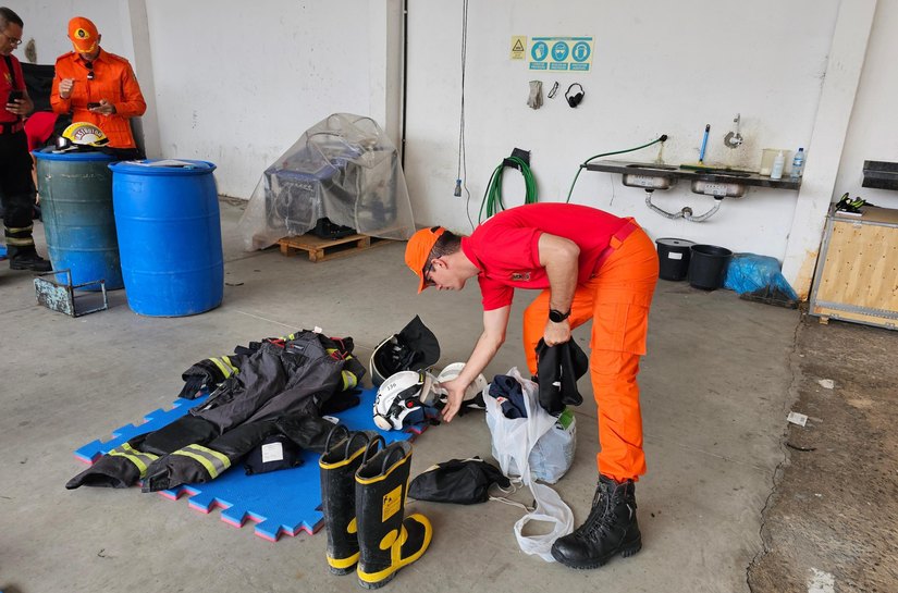 Corpo de Bombeiros faz inspeção de Equipamentos de Proteção Individual