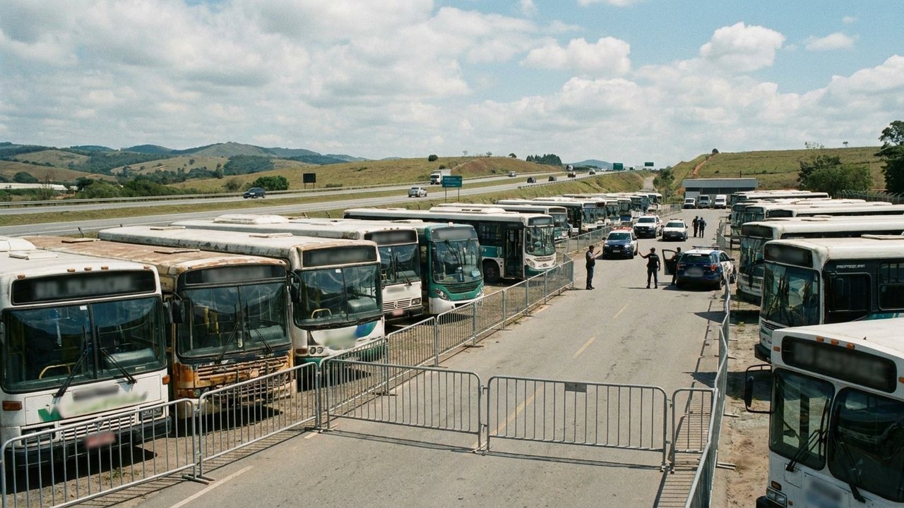 Mais de 300 ônibus foram apreendidos em rodovias do Rio e Minas por transporte clandestino de passageiros