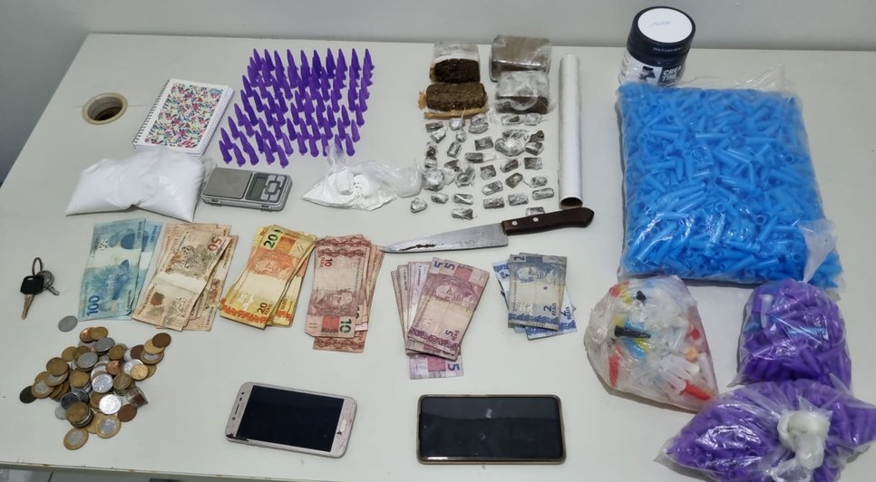 Casal é preso por tráfico de drogas em Campo do Brito / Foto: Foto: SSP/SE