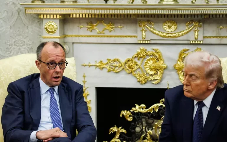 Após troca de farpas com Trump, Merz reforça parceria entre Alemanha e EUA na Otan