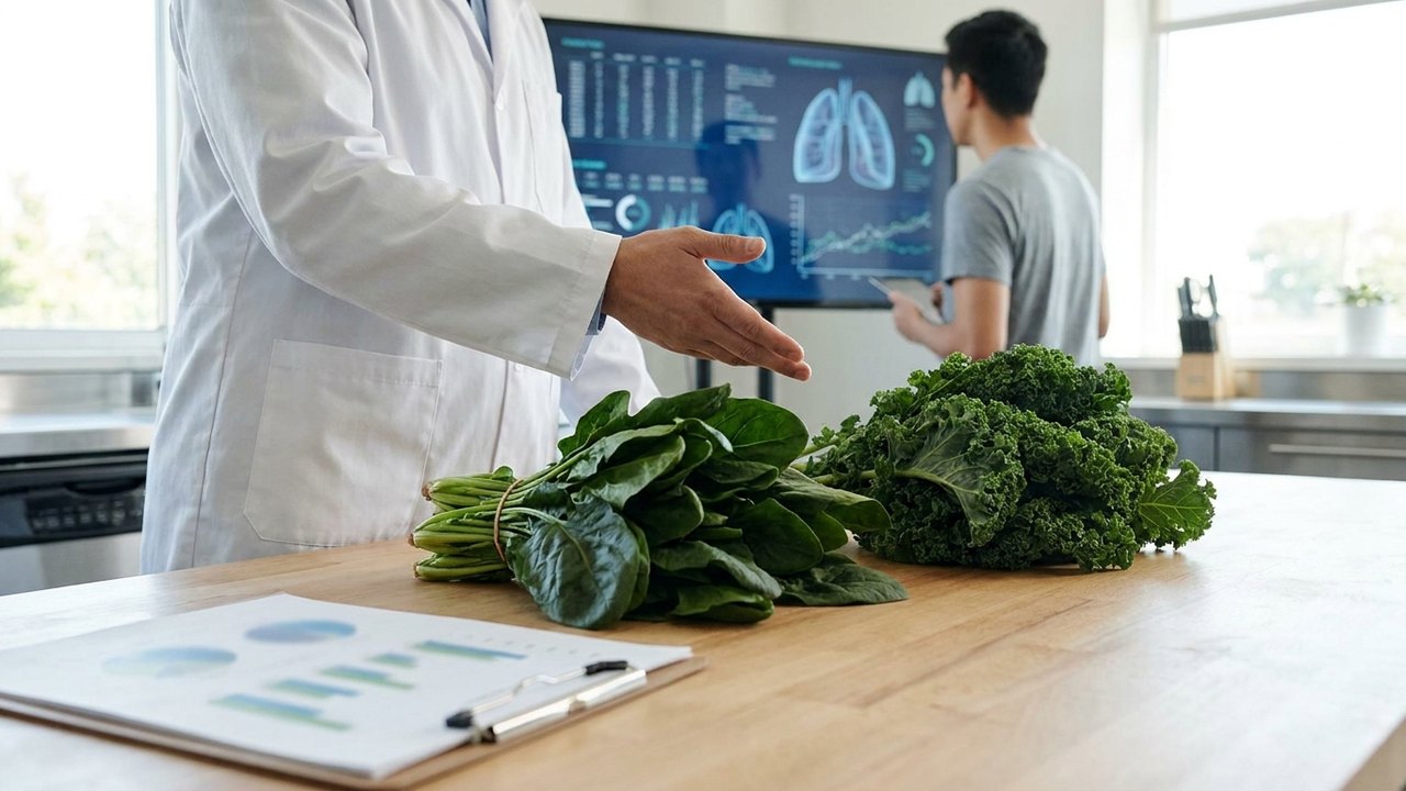 Espinafre e couve podem ajudar a reduzir risco de doença pulmonar crônica