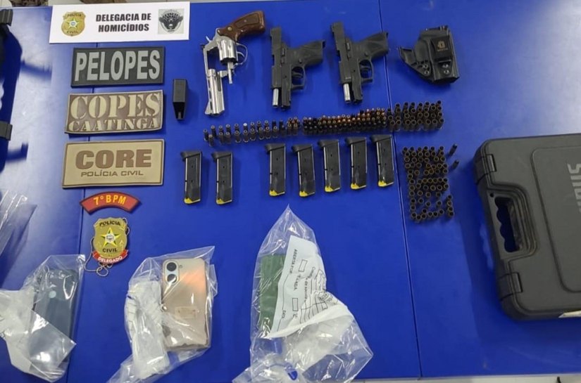 Operação prende 4 suspeitos e apreende armas em Santana do Ipanema e Olho d'Água das Flores