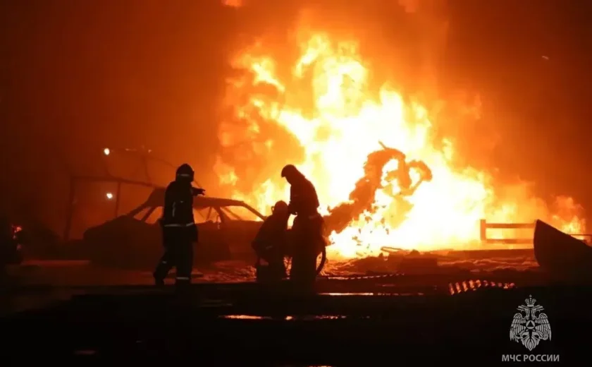 Explosão de gás após acidente de carro na capital da Mongólia deixa mortos e feridos