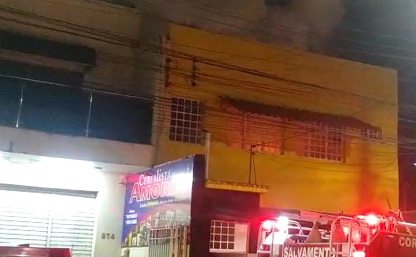 Hotel Casarão pega fogo em Palmeira