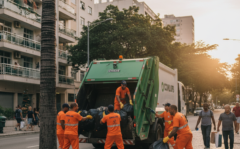 Comlurb antecipa coleta de lixo em todos os bairros do Rio na véspera do Natal