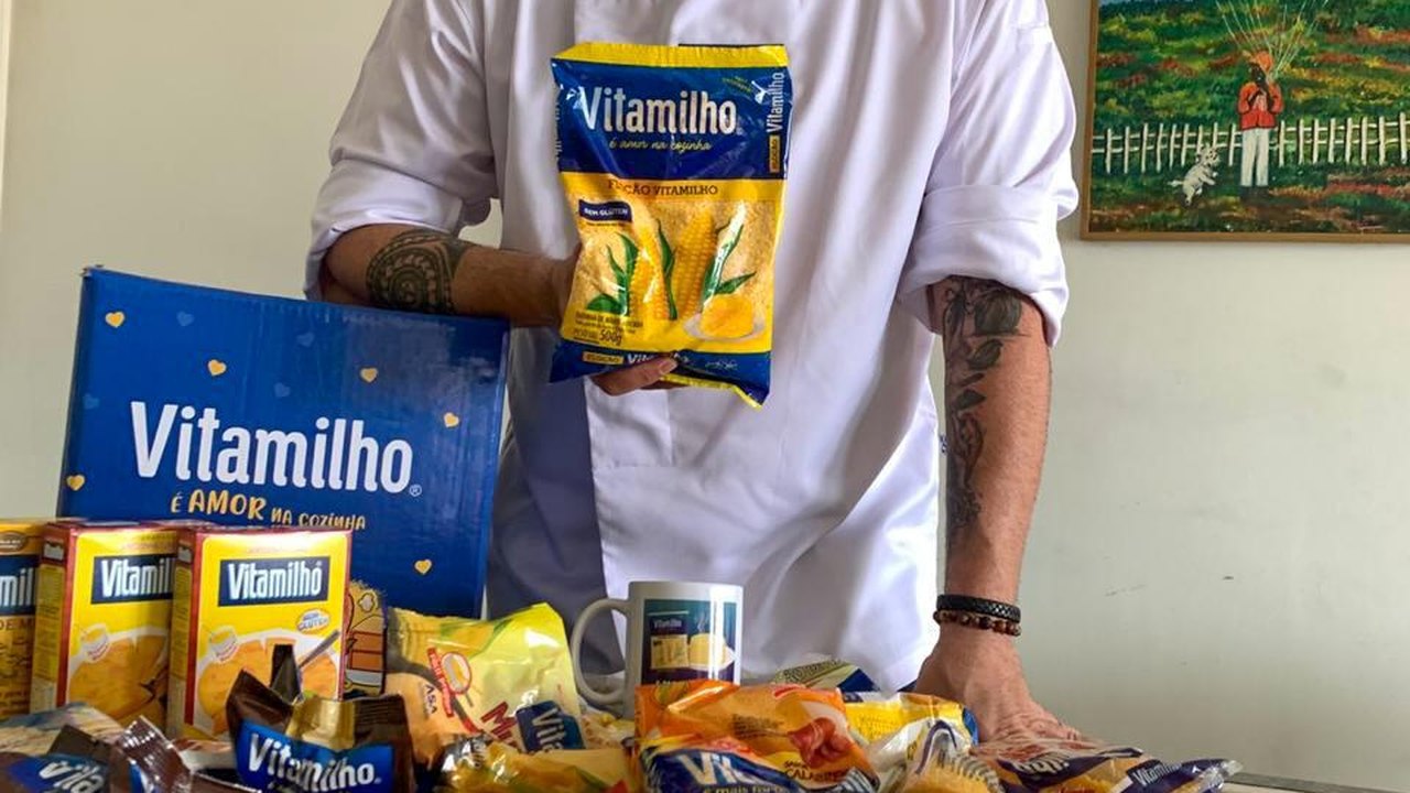 Chef Rapha Vasconcellos prepara receitas com produtos Vitamilho
