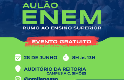 Projeto 'O Mil é Nosso' abre inscrições para aulão gratuito para o Enem