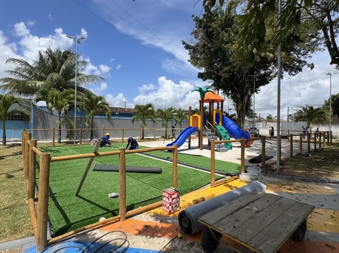 Obras de nova Praça do Conjunto Inocoop entram na fase final