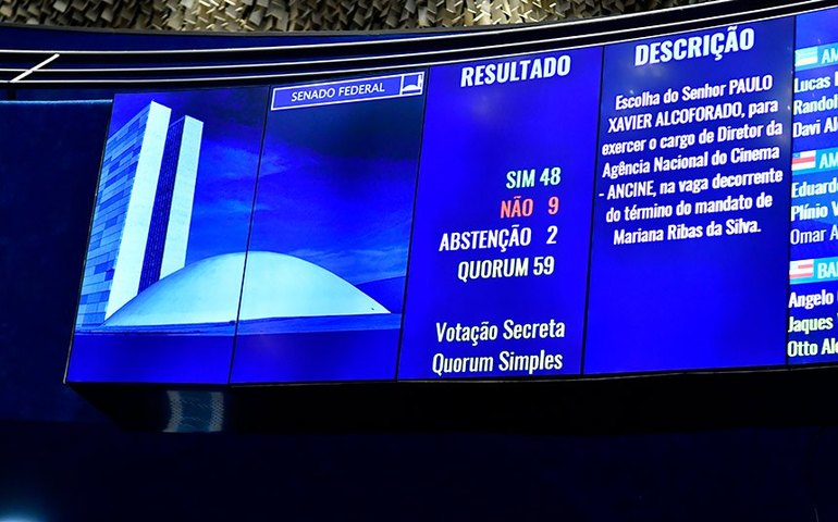 Plenário aprova indicação de Paulo Xavier Alcoforado para diretoria da Ancine
