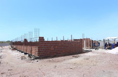 Obras de construção da Escola de Ensino Médio na Massagueira estão avançando