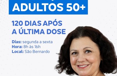 Palmeira inicia dose de reforço da Covid para adultos de 50+ e trabalhadores da Saúde, nesta sexta (17)