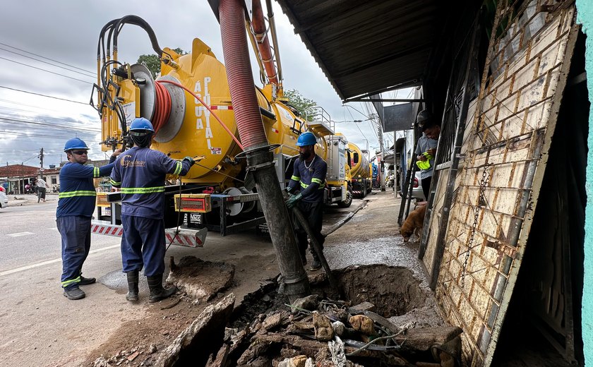 Infraestrutura retira 396,71 toneladas de entulhos da rede de drenagem de Maceió